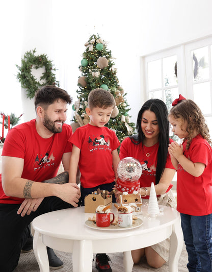 Camiseta Juvenil Mickey Merry Christmas - Vermelho - Festividades - M e G