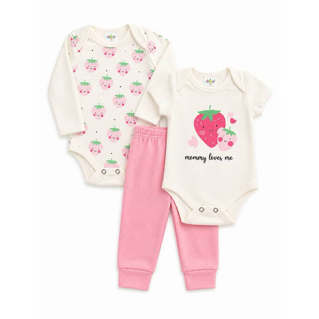 Trijunto Baby Feminino - Tamanhos do P ao GG