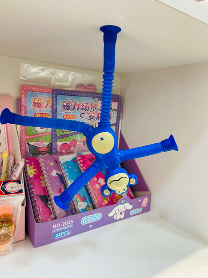 Macaco Divertido com LED e Tubos Flexíveis