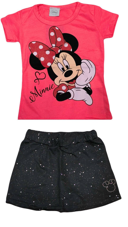 Conjunto Infantil Feminino Minnie - Tamanho 3