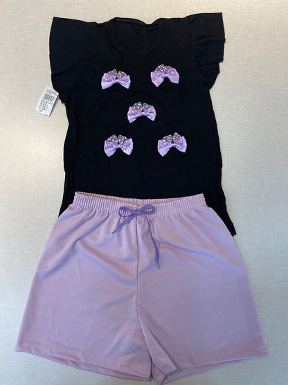 Conjunto Feminino Infantil com estampa sublimada - Tamanho do 2 ao 12