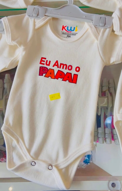 Body Frases Unissex - Tamanhos RN e P