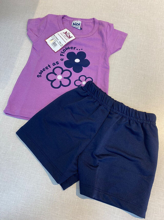 Conjunto Feminino Infantil JIDI - Tamanho do P ao G