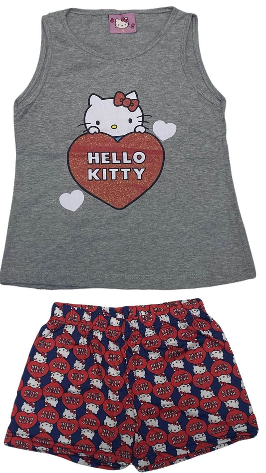 Conjunto Infantil Feminino Hello Kitty - Tamanho 4
