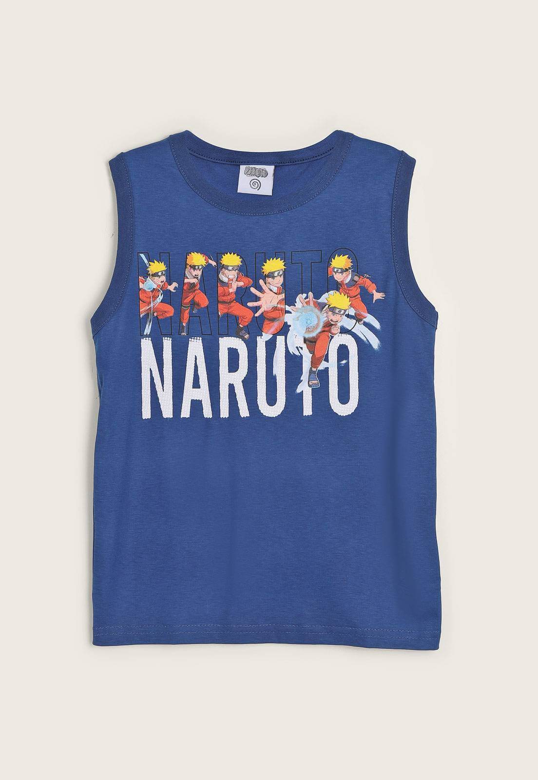 Camiseta Naruto Infantil Unissex - Tamanho 10 ao 16 - Brandili