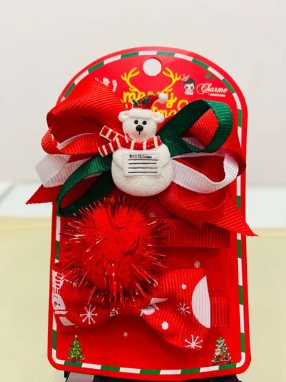 Kit fofo de 3 laços de Natal