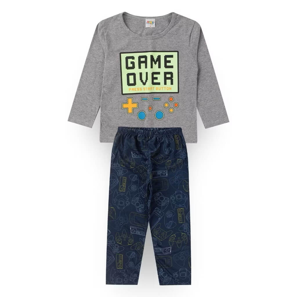 Conjunto de Pijama Masculino manga longa Minimi - Tamanhos do 2 ao 10