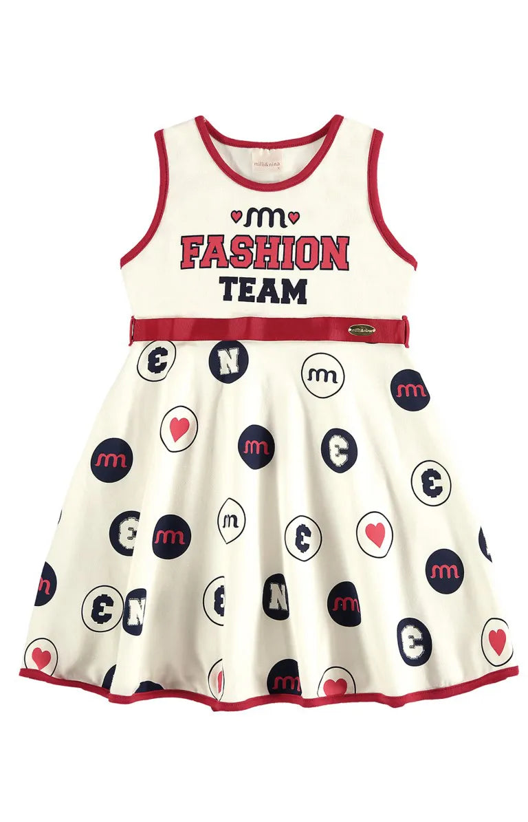 Vestido Fashion Team - Milli e Nina - do 1 ao 3