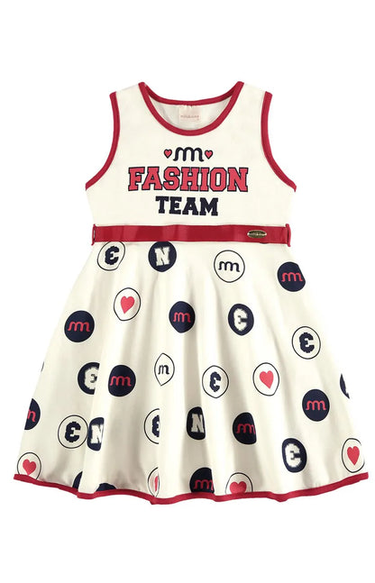 Vestido Fashion Team - Milli e Nina - do 1 ao 3