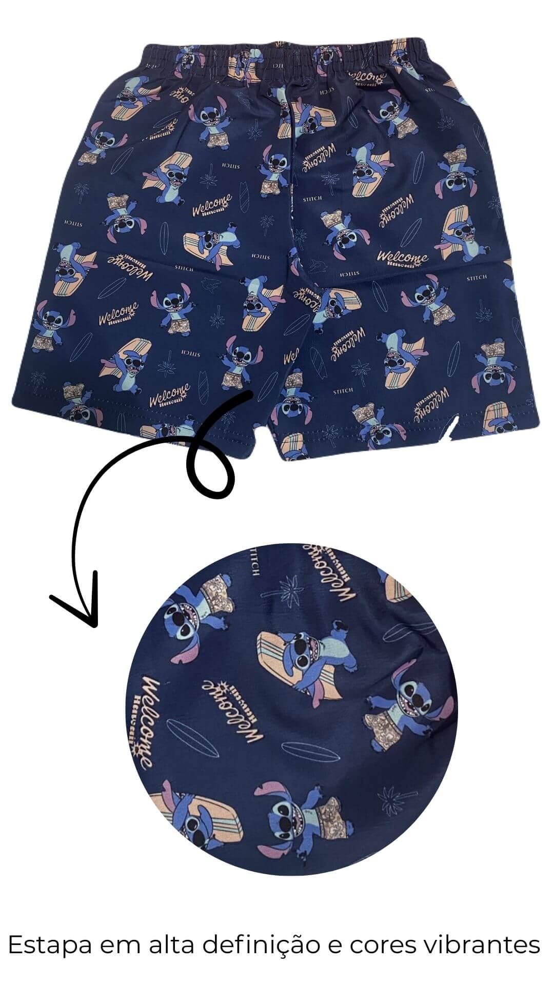 Conjunto Infantil Masculino Stitch - Tamanhos 4 e 6