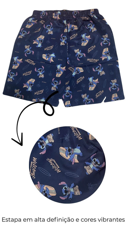 Conjunto Infantil Masculino Stitch - Tamanhos 4 e 6