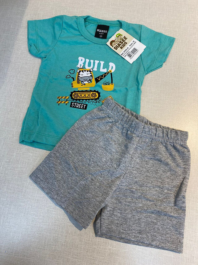 Conjunto Masculino Infantil JIDI - Tamanho do P ao G