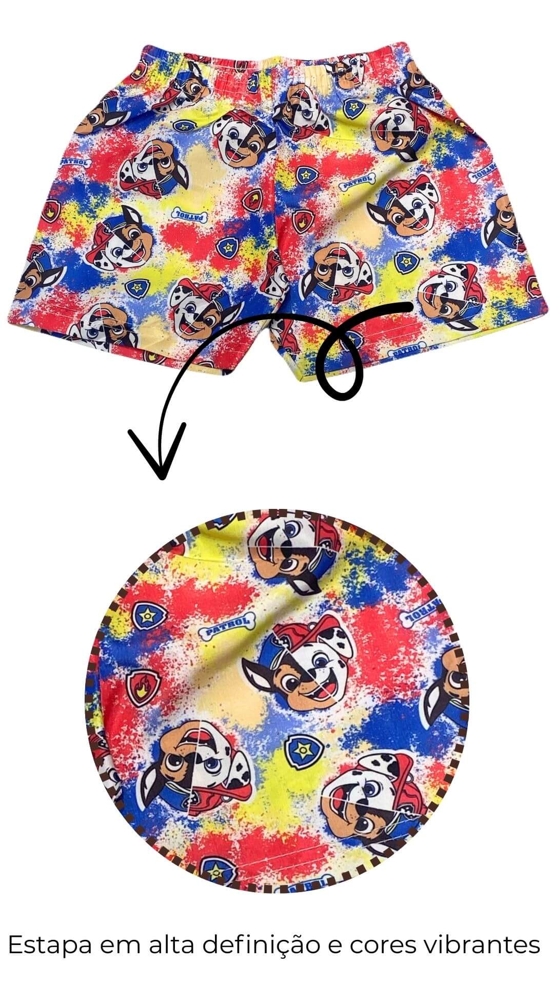 Conjunto Infantil Masculino Patrulha Canina - Tamanho 2
