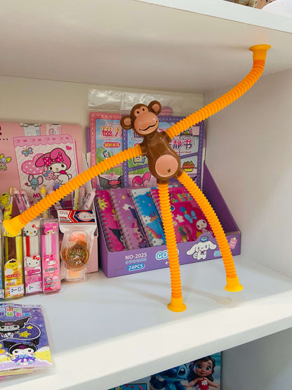 Macaco Divertido com LED e Tubos Flexíveis