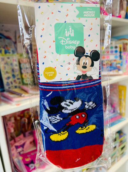 Meia cano curto Mickey Mouse - Tamanhos do 0 ao 4