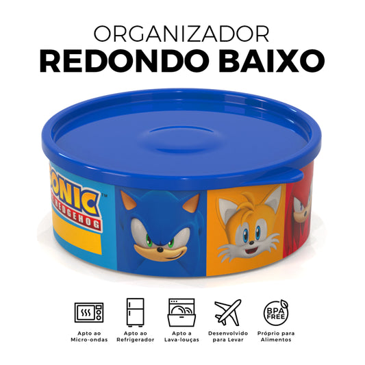 Pote Organizador Redondo baixo Sonic