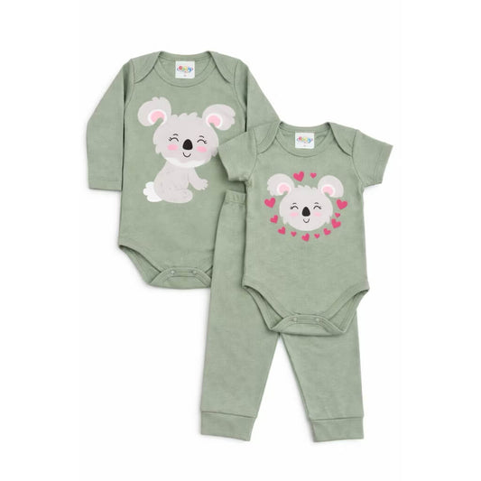Trijunto Baby Feminino - Tamanhos do P ao GG