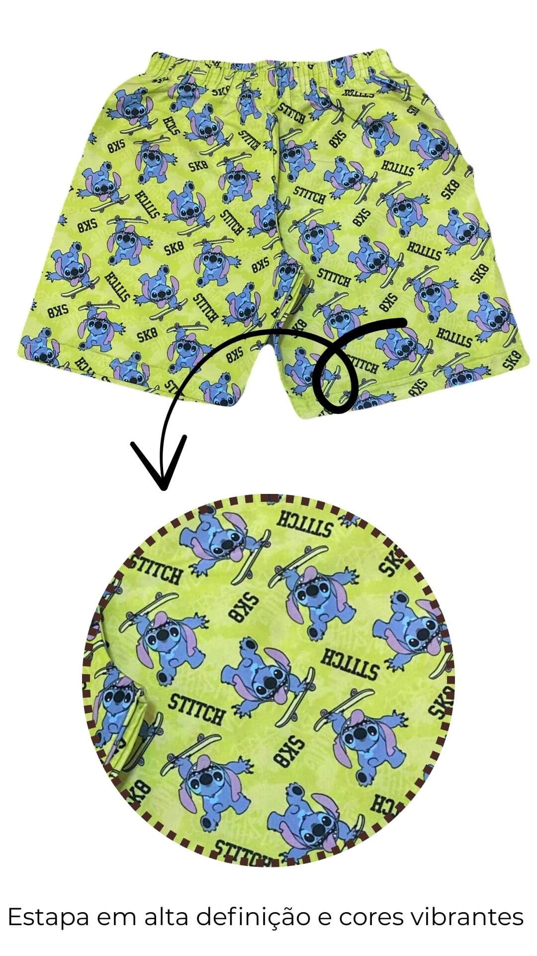 Conjunto Infantil Masculino Stitch - Tamanhos 4 e 8