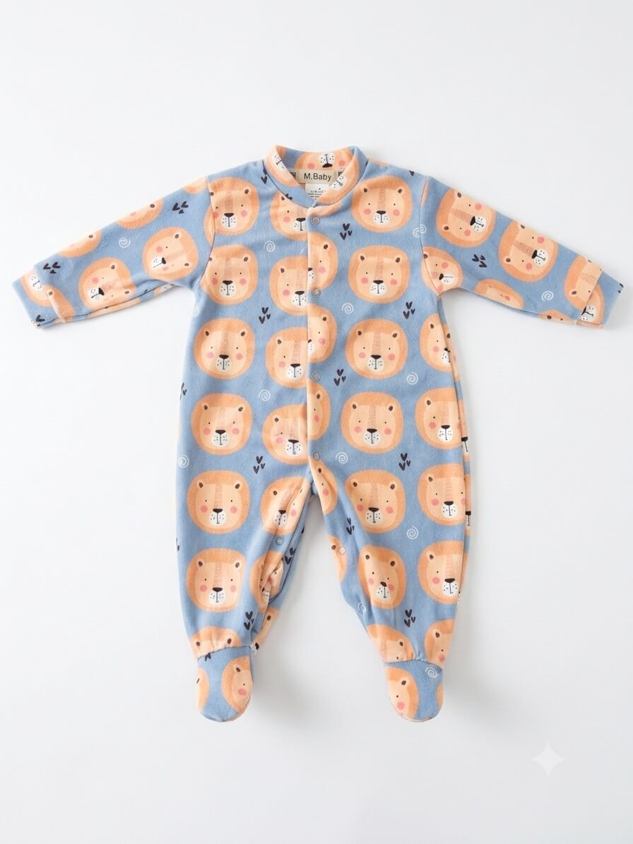 Macacão Masculino em Plush Soft Premium - Tamanho do RN ao M
