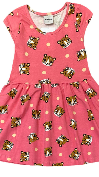 Vestido infantil Oncinha - tamanho 2 e 3 - Rovitex