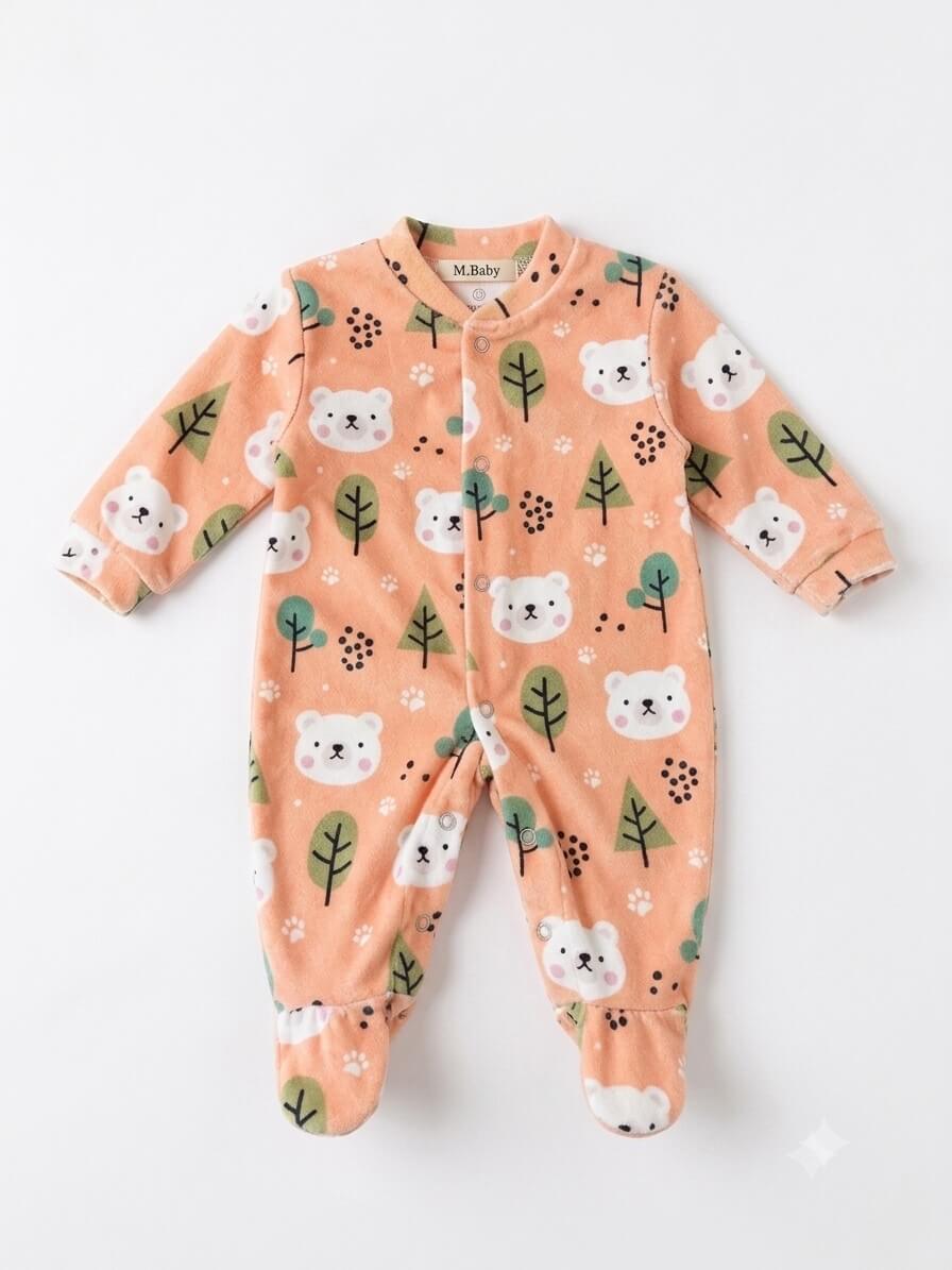 Macacão Feminino em Plush Soft Premium - Tamanho do RN ao M