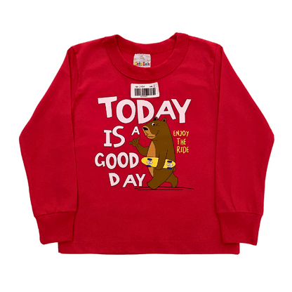 Camiseta Manga Longa Masculina - Good Day! Veste do 1 ao 3
