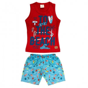 Conjunto Menino 2 peças To The Beach - Cacau Kids - Tamanho 3