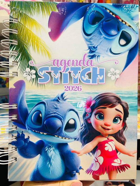 Agenda decorada Stitch 2026