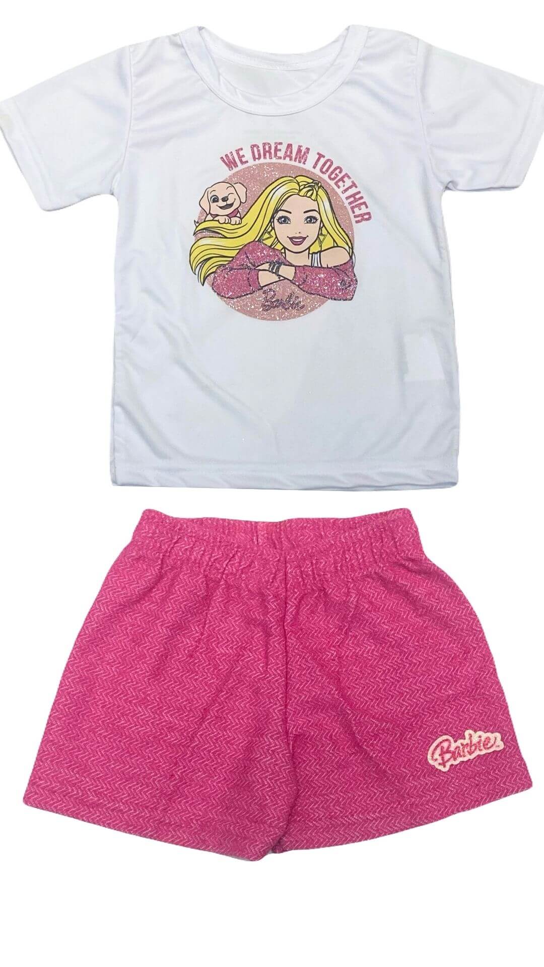 Conjunto Infantil Feminino Barbie - Tamanho 1