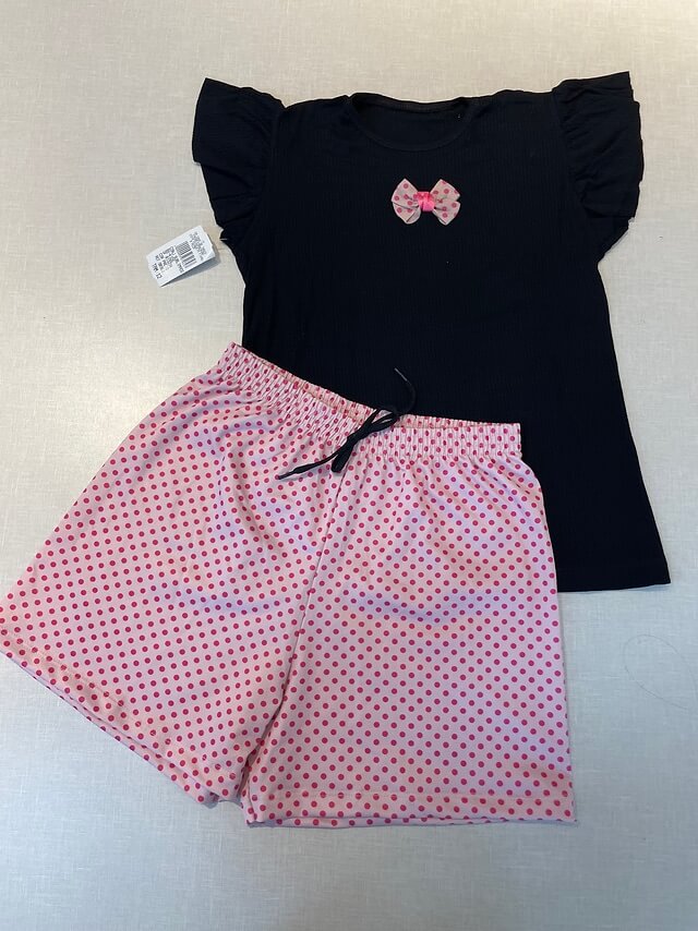 Conjunto Feminino Infantil com estampa sublimada - Tamanho do 2 ao 12