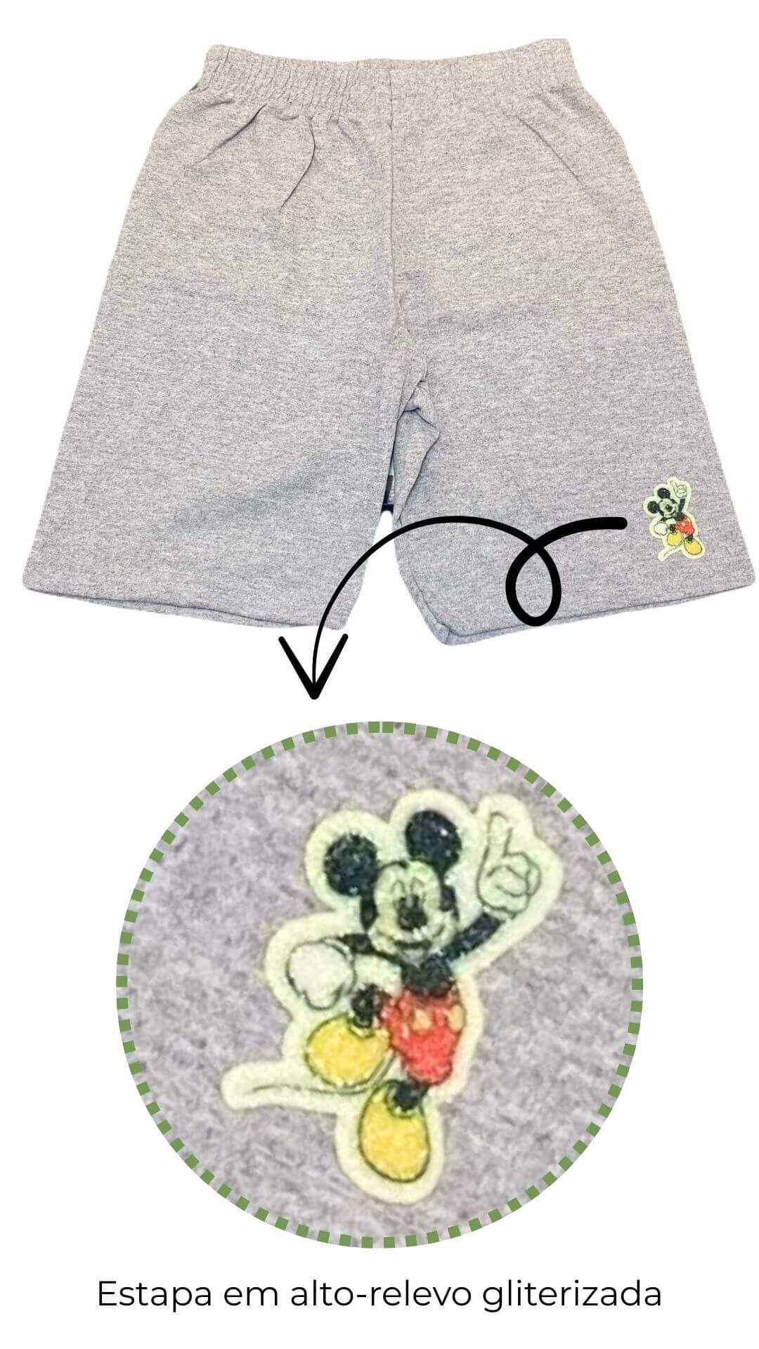 Conjunto Infantil Masculino Mickey - Tamanhos 6, 8 e 10