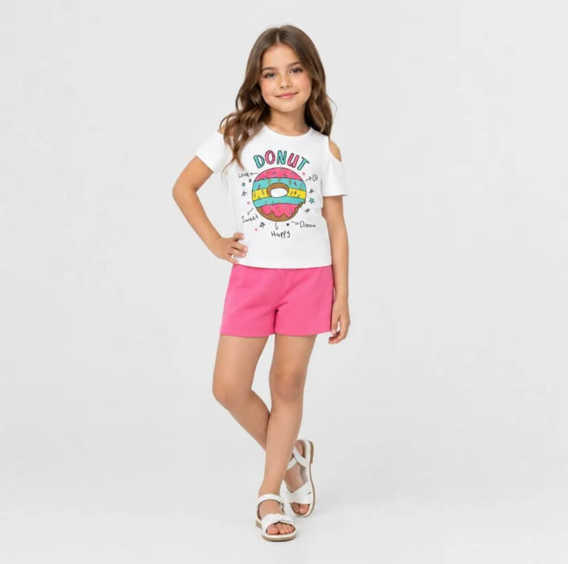 Conjunto Feminino Infantil variados Zimm Kids - Tamanhos do 1 ao 8