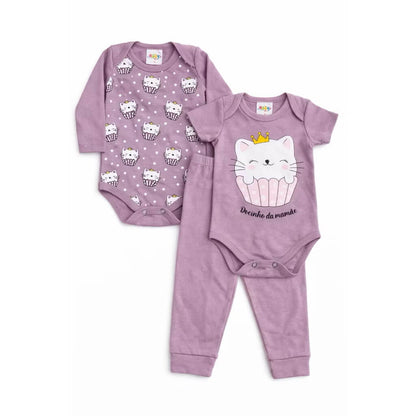 Trijunto Baby Feminino - Tamanhos do P ao GG