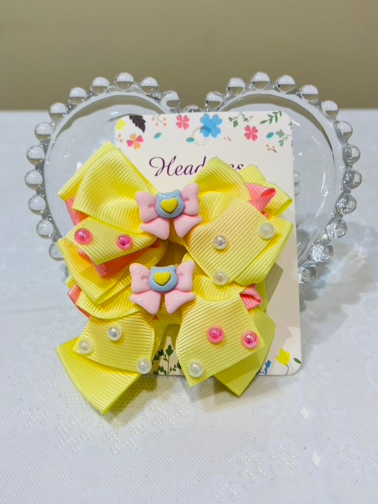 kit de 2 laços com pérolas