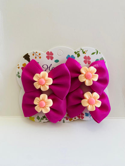 kit de 4 laços flores
