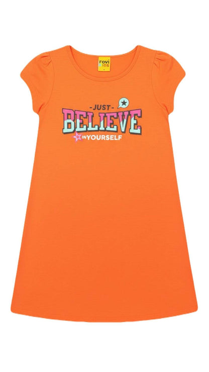 Vestido infantil Acredite - tamanho 4 - Rovitex