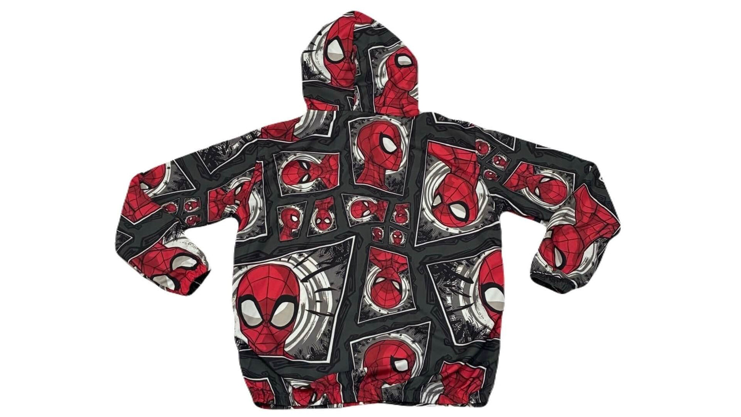 Jaqueta Corta Vento Infantil Masculino Homem Aranha - Tamanhos 8 e 10