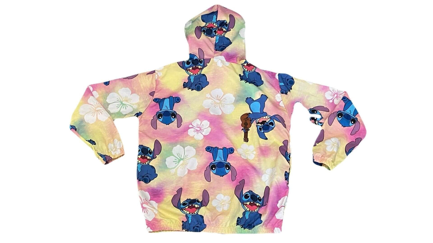 Jaqueta Corta Vento Infantil Feminina Stitch Tropical - Tamanhos 6 e 12