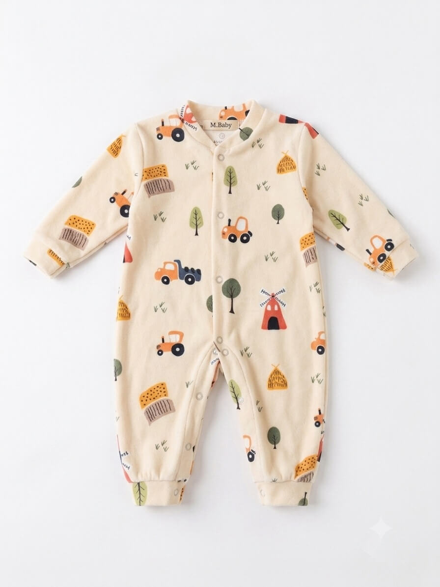 Macacão Masculino em Plush Soft Premium - Tamanho do RN ao M