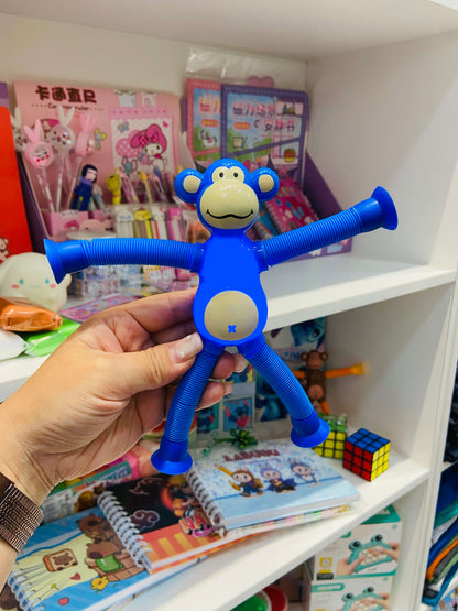 Macaco Divertido com LED e Tubos Flexíveis