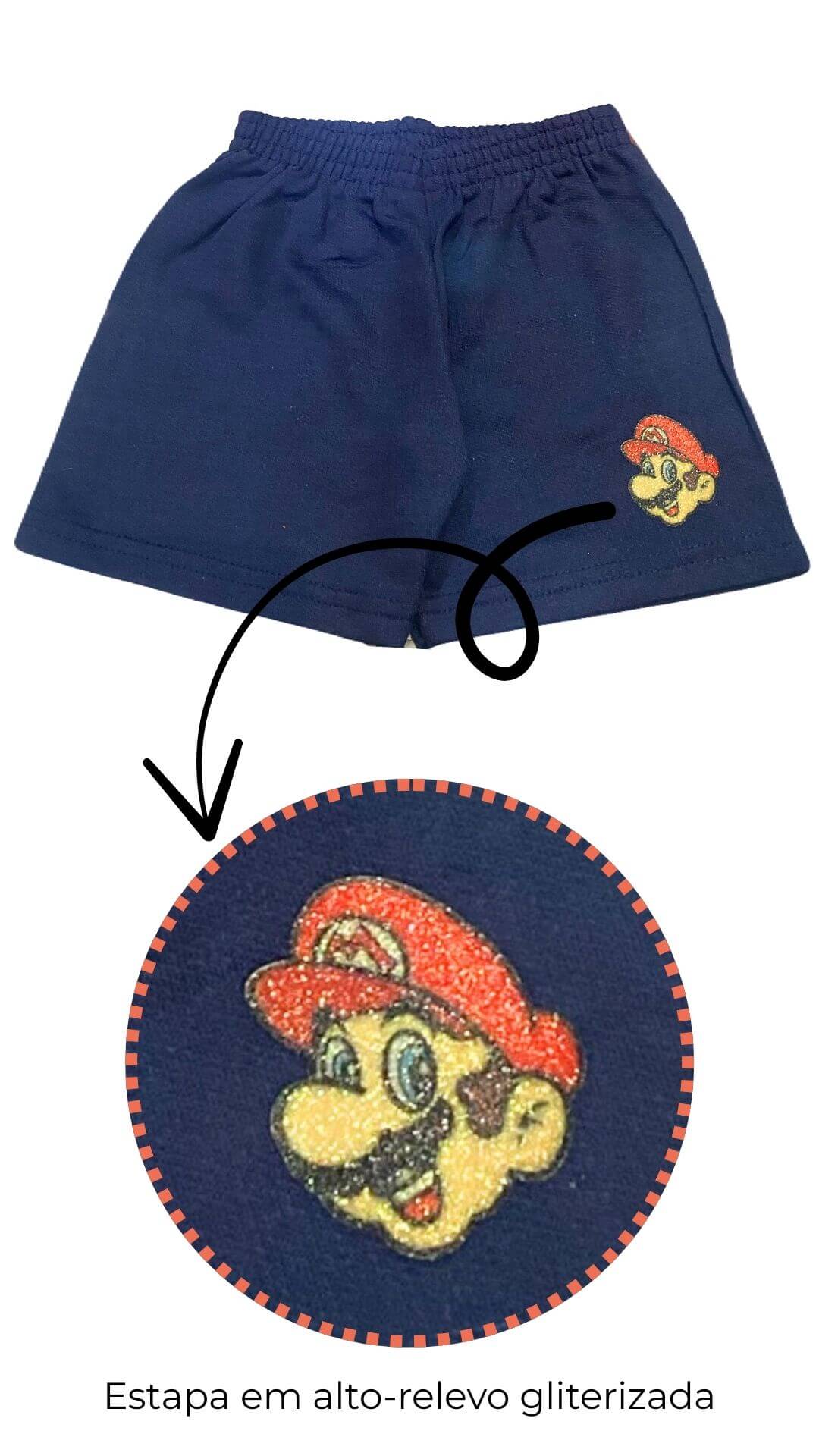 Conjunto Infantil Masculino Super Mario - Tamanho 2