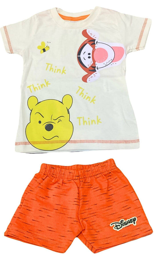 Conjunto Infantil Masculino Pooh e Tigrão - Tamanhos 1 e 3