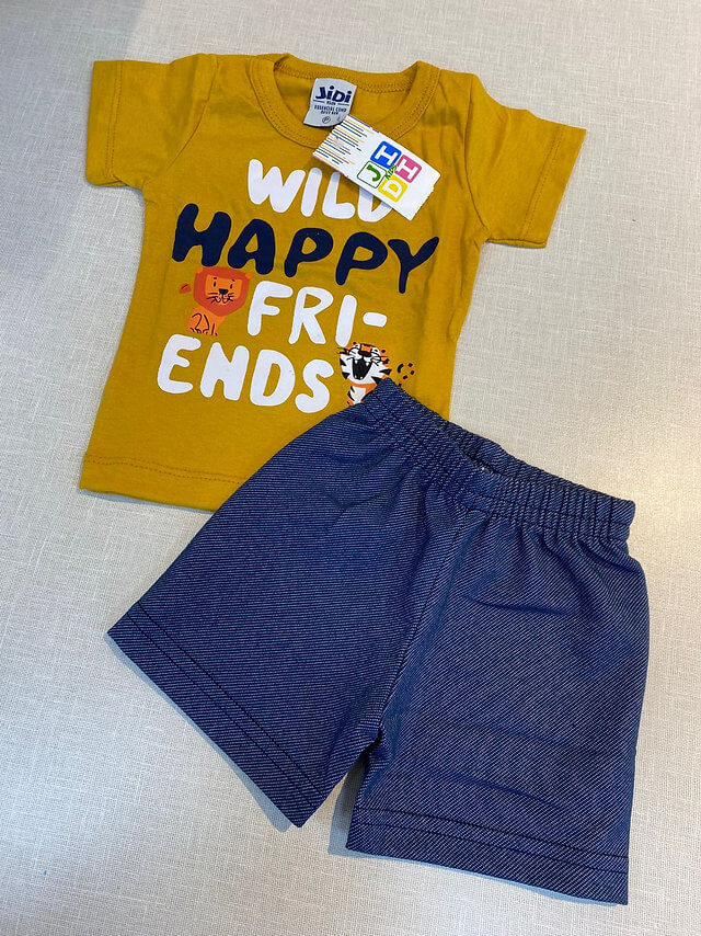 Conjunto Masculino Infantil JIDI - Tamanho do P ao G