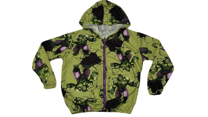 Jaqueta Corta Vento Infantil Masculino Hulk - Tamanho 8