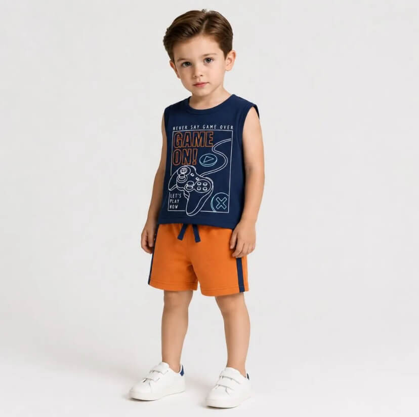 Conjunto Masculino Infantil variados Zimm Kids - Tamanhos do 1 ao 8
