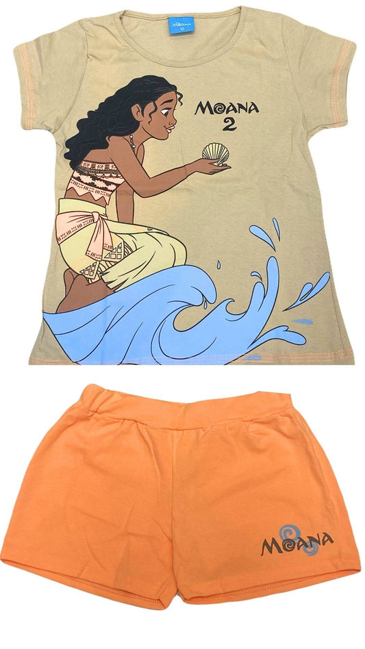 Conjunto Infantil Feminino Moana - Tamanhos 4 e 10