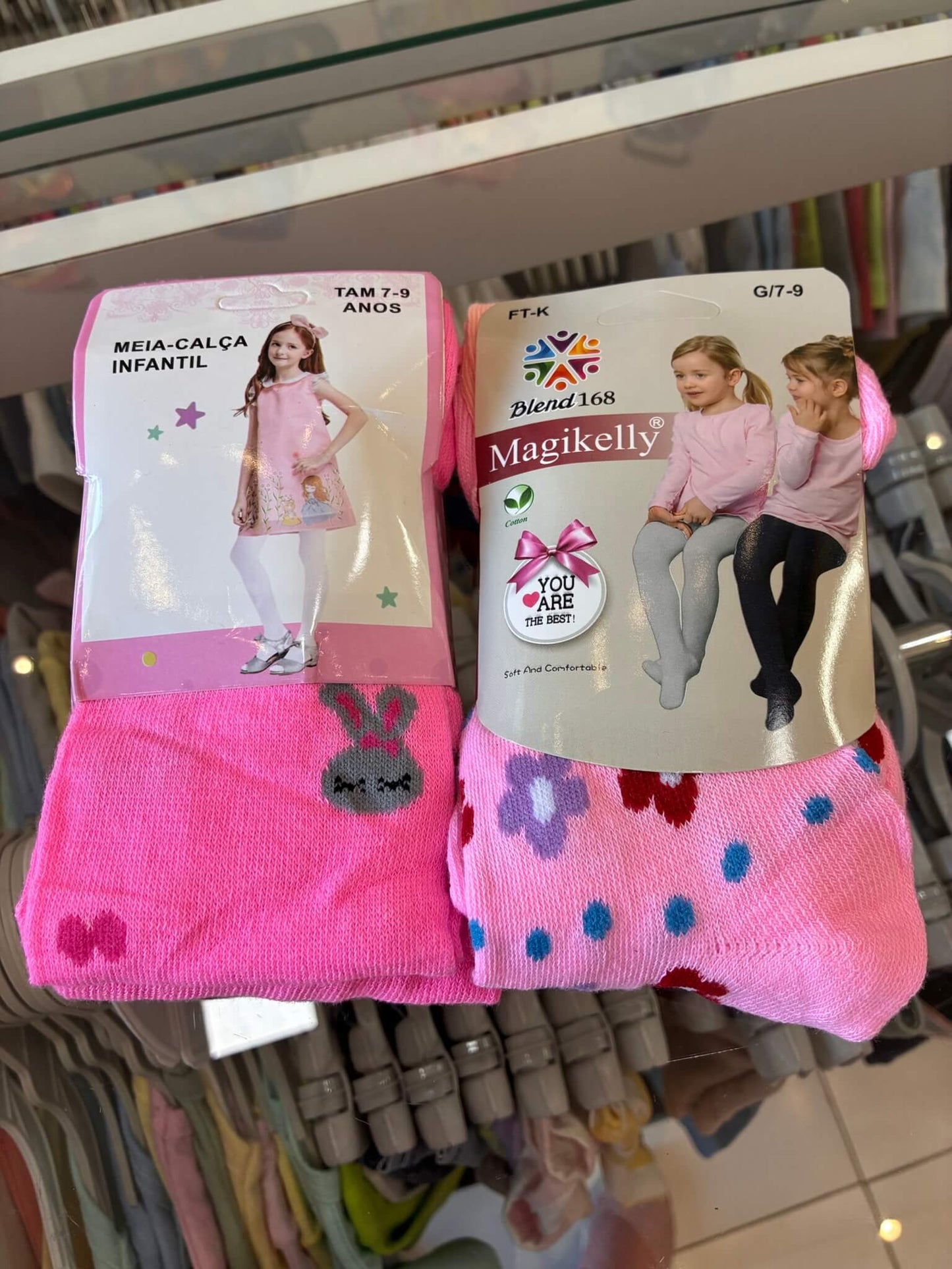 Meia calça infantil Feminina - Tamanho do 1 ao 12