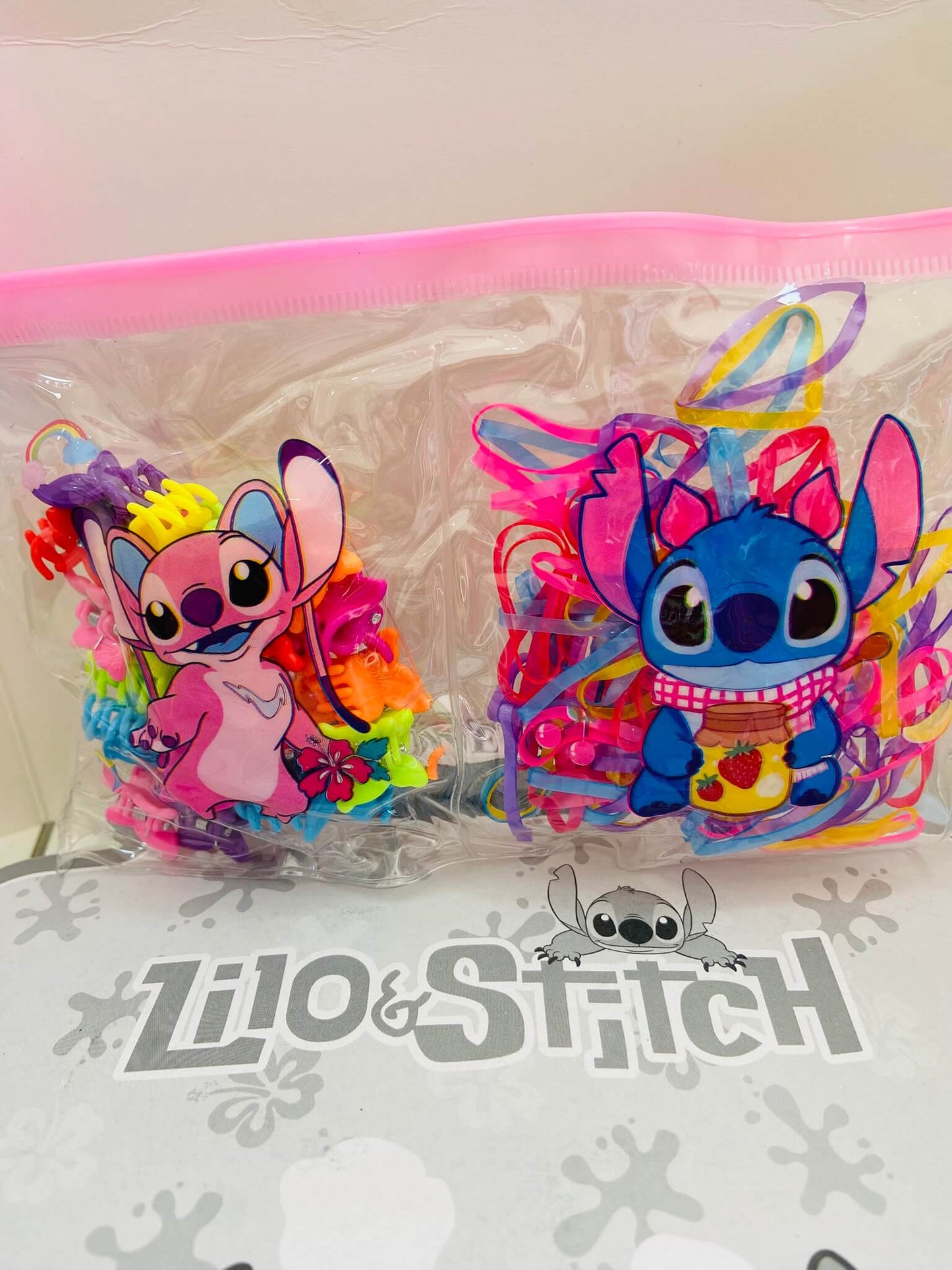 Kit presilhas + elástico Stitch