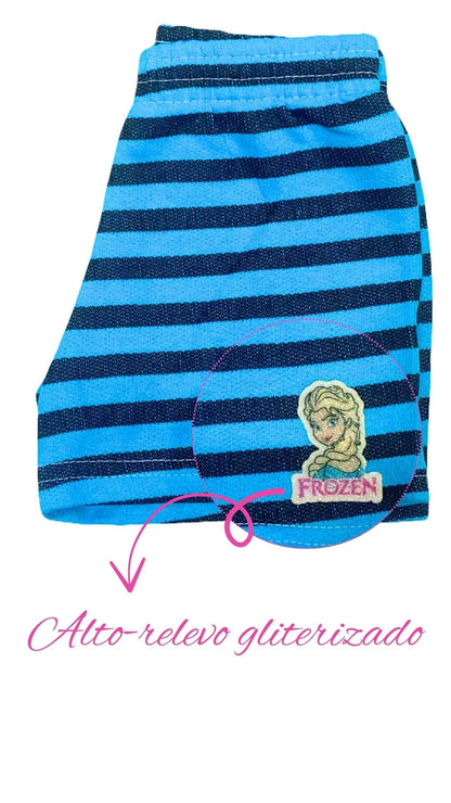 Conjunto Infantil Feminino Frozen - Tamanho 1