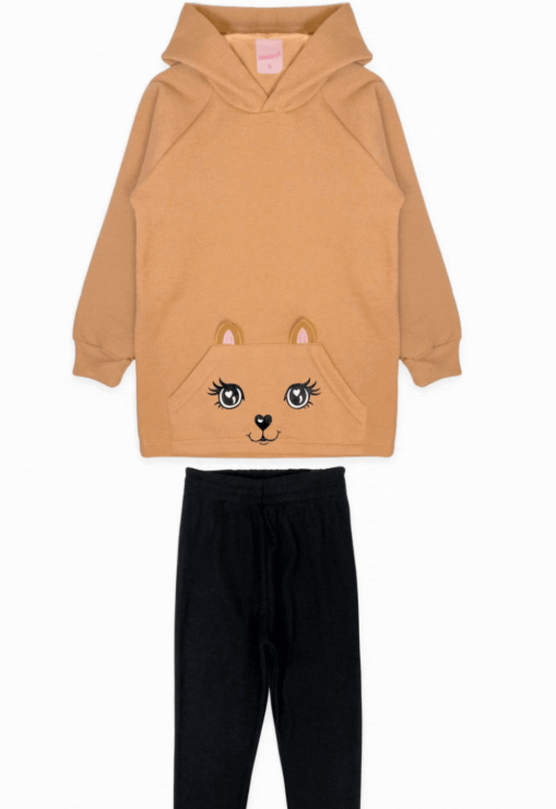 Conjunto Feminino Infantil Raposinha - Tamanho do 1 ao 6